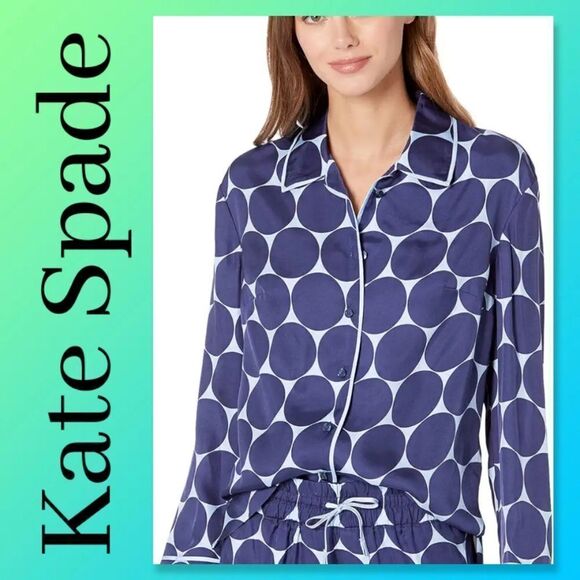kate spade Tops - NWT Kate Spade New York Joy Dot Silk Twill Shirt